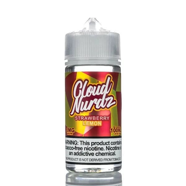 Cloud Nurdz E-Liquid - Strawberry Lemon - 100ml - Black Coral